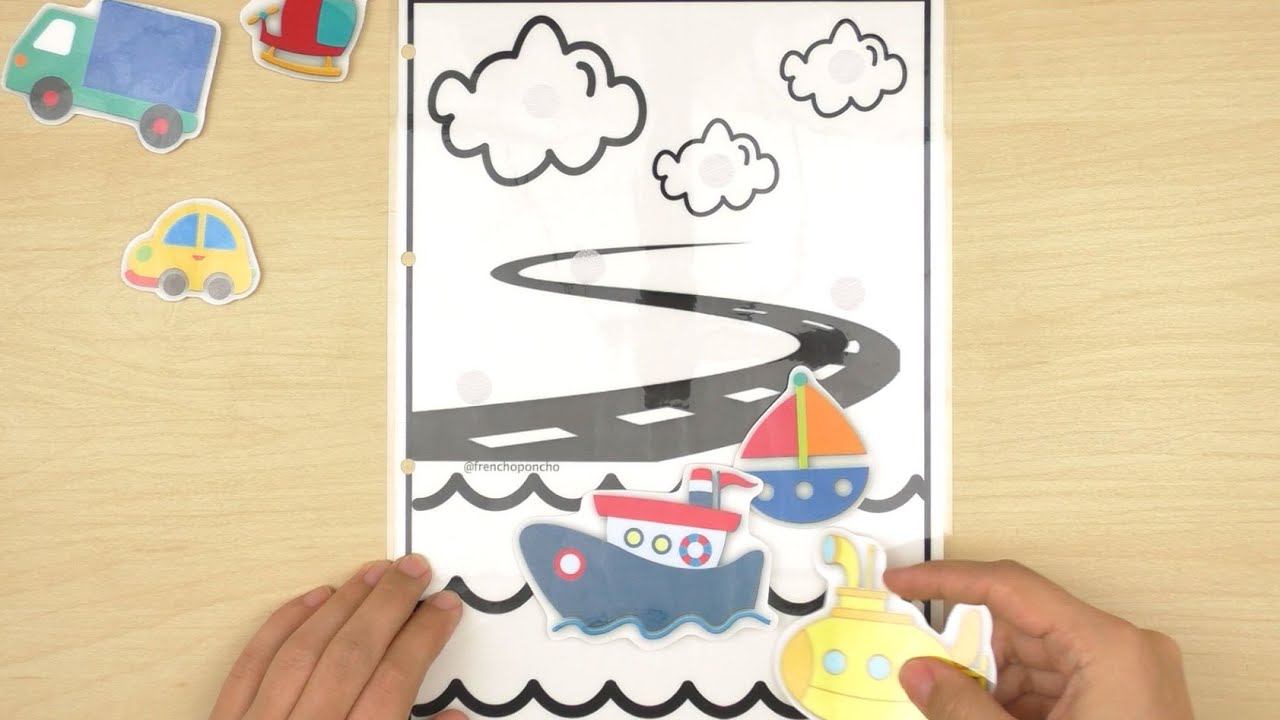 Игра на липучках "Едет, летит, плывет", Frenchopohcho смотреть онлайн