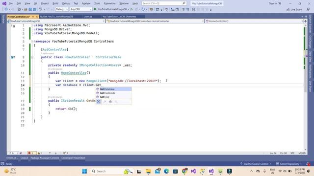 Tutorial #2 | Setup MongoDB Database Connection in NET Application смотреть онлайн
