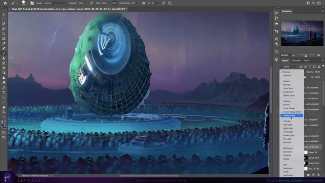 Create an ALIEN NEST in PHOTOSHOP | Speed Art смотреть онлайн