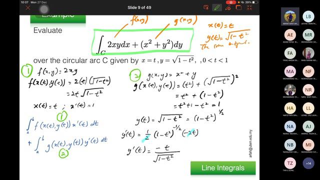 BEKG2443 - Engineering Mathematics II - Chapter 3 - The Line Integral смотреть онлайн