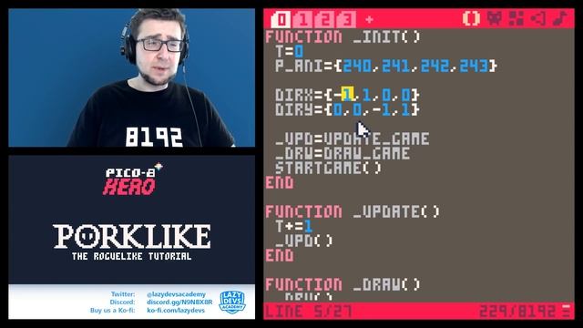 Making a Roguelike #4 - Token Optimization - Pico-8 Hero смотреть онлайн