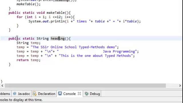 Typed Methods - Java смотреть онлайн