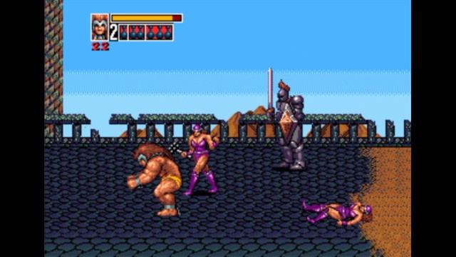 Sega Mega Drive 2 (Smd) 16-bit Golden Axe 3 Stage 4 Bloody Street