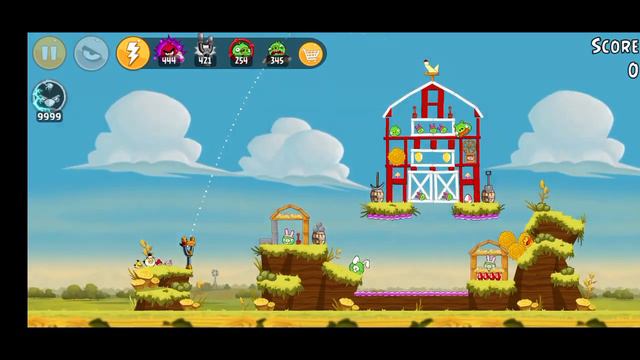 Angry Birds - Piggy Farm 3 Star Gameplay With Reward At Level 5, 10 & 15 смотреть онлайн