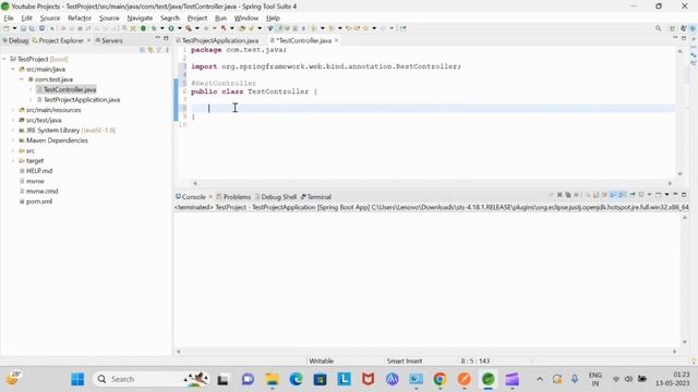 How to create a Spring Boot project and a Rest API using Spring Tool Suite - STS. смотреть онлайн