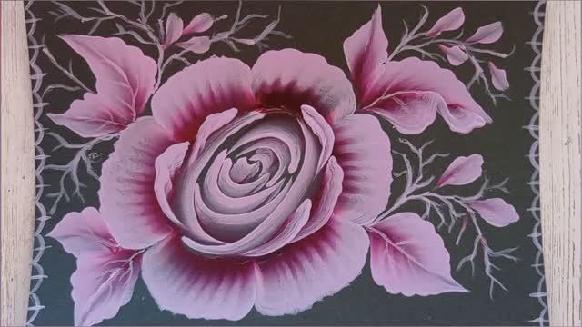 Самая необычная техника рисования - две краски и получается красота! смотреть онлайн