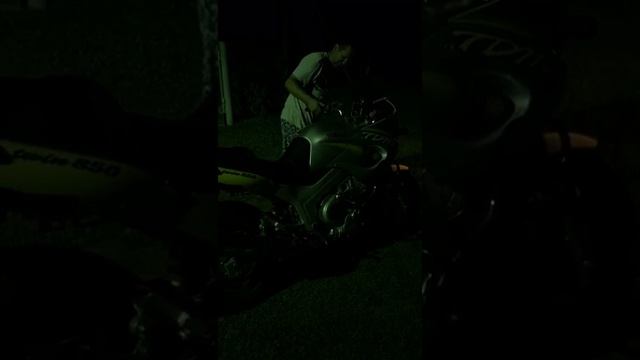 Отец пробует Yamaha TDM 850 1998 (август 2020)