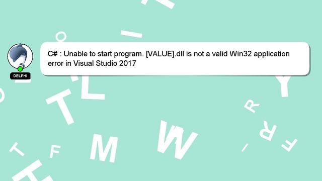 C# : Unable to start program. [VALUE].dll is not a valid Win32 application error in Visual Studio 2 смотреть онлайн