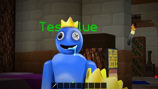 Sneaking in CHAPTER 2 Rainbow Friends Castle!! (Minecraft) смотреть онлайн