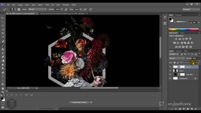 Floral Typography - Tutorial Photoshop CS6 смотреть онлайн