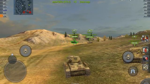 WOT blitz мега Battle танков Т-34-85 и КВ-1C смотреть онлайн