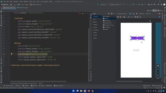 Android Studio Layout Editor - Learn Android #7 смотреть онлайн