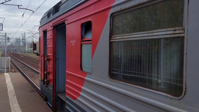 Электропоезд ЭТ2М 104 Платформа Останкино смотреть онлайн