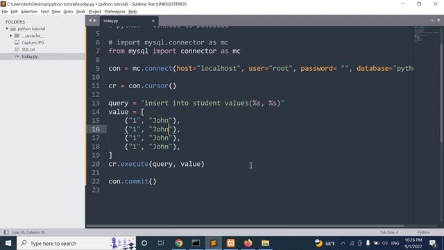 67. فارسی - Python & Mysql insert multiple row into table смотреть онлайн