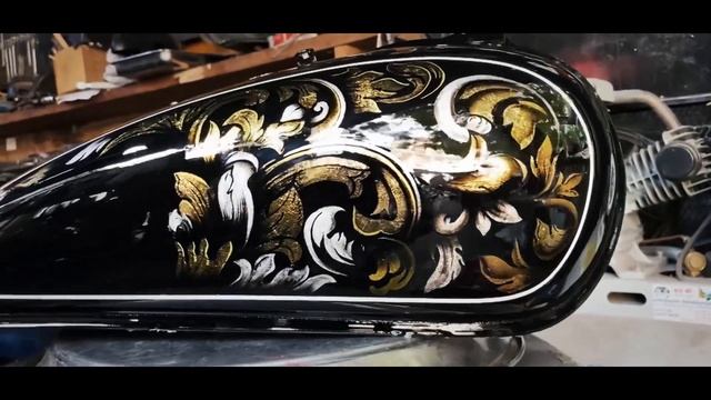Honda Phantom 200 Gas Tank Custom Painted смотреть онлайн