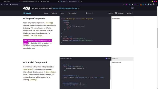 introduction to react props and state смотреть онлайн