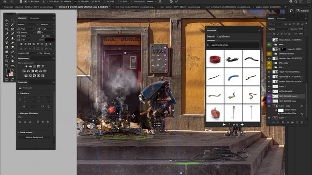 Robot Battle | Speed Art [Photoshop] смотреть онлайн