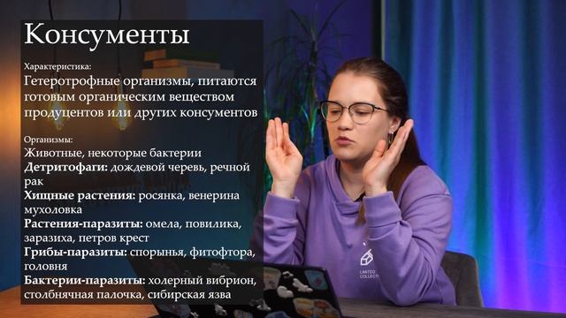 Продуценты, консументы, редуценты в ЕГЭ 2024 по биологии смотреть онлайн