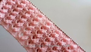 Роскошный узор спицами - Ажурные Бутоны