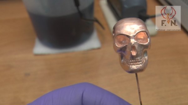 Меднение и серебрение пластиковой заколки. FunChrome HandMade