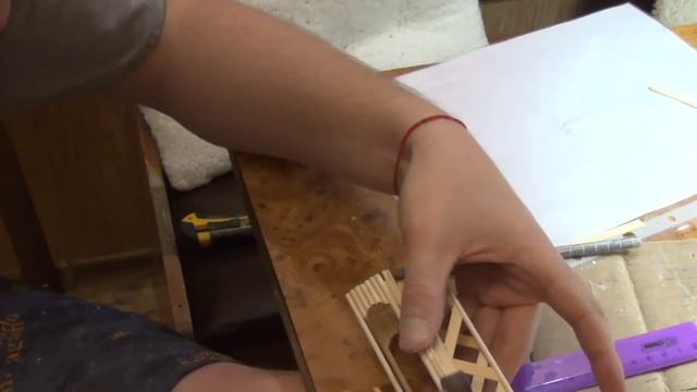 Салфетница  из деревянных палочек | Napkin Holder Made Of Wooden Sticks