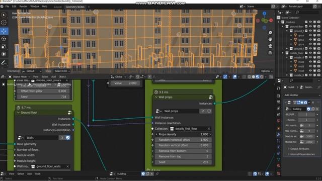 Buildify - Free Blender Building Generator Addon #b3d #geometrynodes