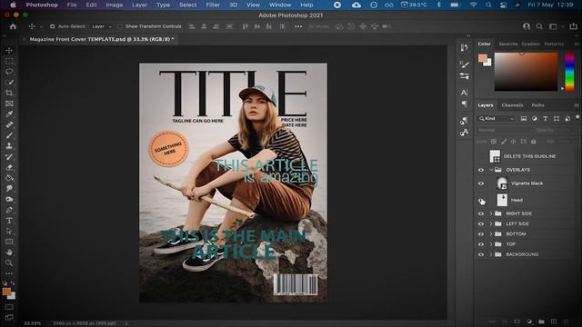 Photoshop Magazine Front Cover Template | FREE DOWNLOAD | T&L with Mr Miller смотреть онлайн