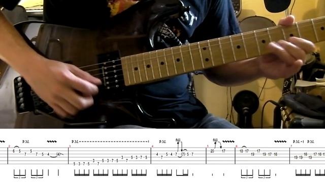 How to play Adrian Smith's solos #33 Moonchild (with tablatures and backing tracks) смотреть онлайн