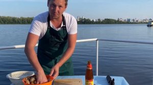 МОРСКОЙ ШАШЛЫЧОК. Морепродукты на мангале рецепт.