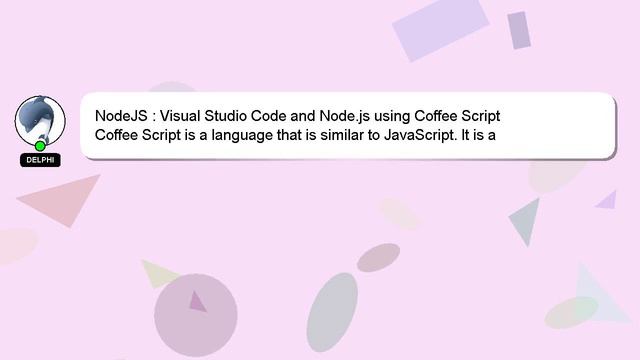 NodeJS : Visual Studio Code and Node.js using Coffee Script смотреть онлайн