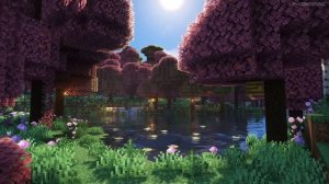 ? Minecraft Cherry Blossom Forest Ambience w/ C418 Music (Slowed) | 4 Hours