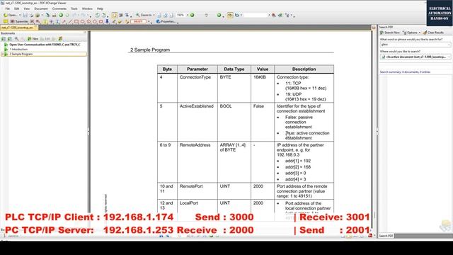 COM31. TCP/IP - TSEND TRCV TCP Communication via Siemens S7-1200 S7-1500 PLC and TIA Portal смотреть онлайн