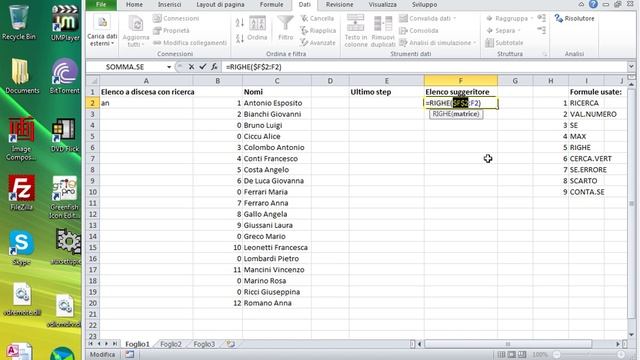 Costruire un elenco a discesa con ricerca Excel смотреть онлайн