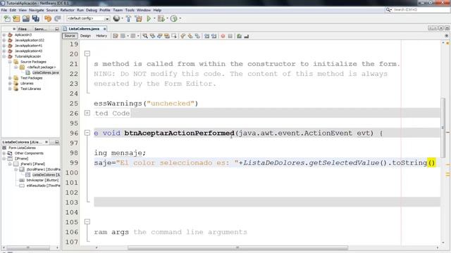 40.- Aplicación Java - Seleccionar un elemento en una lista , y al dar aceptar, mostrarlo. смотреть онлайн