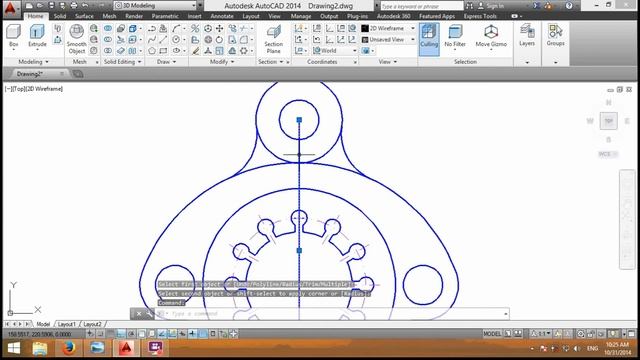 Tutorial Autocad 004 (vector circular) смотреть онлайн