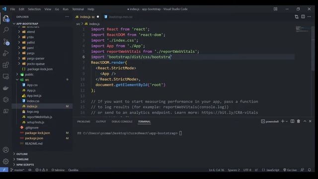 Como instalar y configurar react bootstrap en reacjs by Yosmar Hinestroza смотреть онлайн