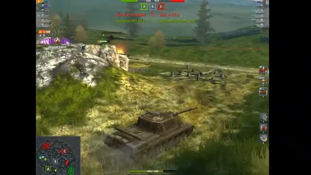 Obj. 268 6.8k Damage Ace Replay - World of Tanks Blitz смотреть онлайн