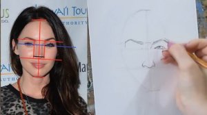 Как нарисовать портрет по фотографии! Часть первая Построение Пропорции лица! #Dari_Art