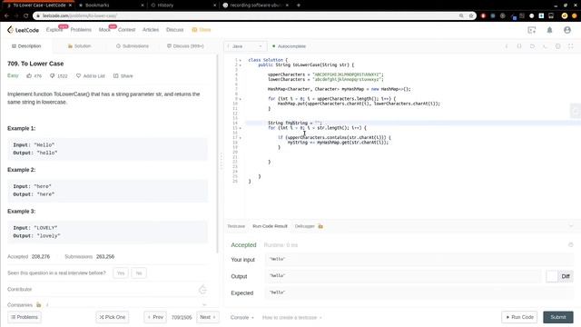 To Lower Case - LeetCode Java Solution смотреть онлайн