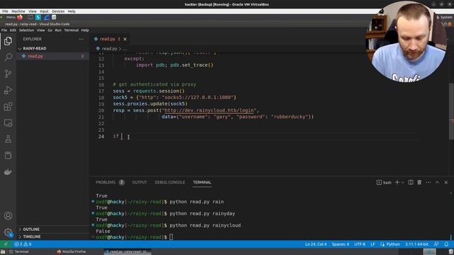 Python Script to Read Files on RainyDay [HackTheBox] смотреть онлайн