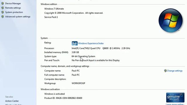 How to determine 32-bit Windows 7/Vista from 64-bit смотреть онлайн