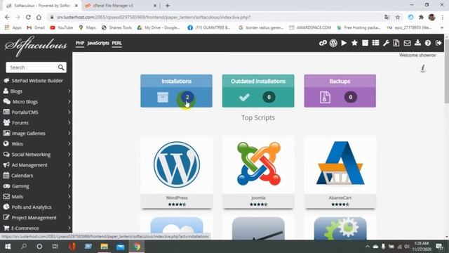C-panel softaculous apps installer problem смотреть онлайн