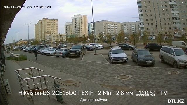 Hikvision DS-2CE16D0T-EXIF - уличная цилиндрическая камера - 2 Мп - 2.8 мм - 120.5° - TVI смотреть онлайн