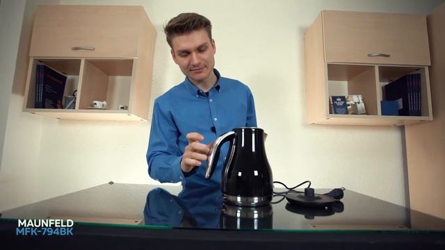 Электрический чайник MAUNFELD MFK-794BK смотреть онлайн