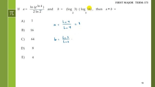 Old Exam Questions for Sec 4.4 : Laws of Logarithms (Math 002 KFUPM) смотреть онлайн