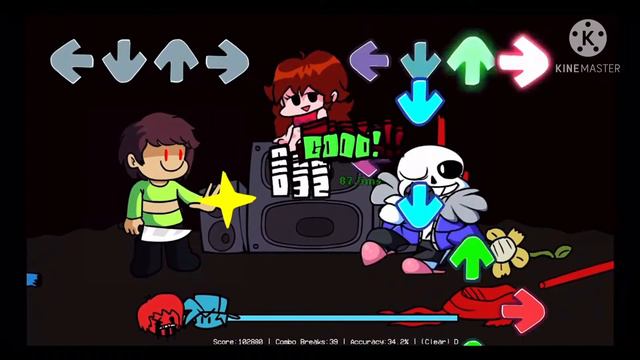 Sans vs chara ( Friday night funkin’) смотреть онлайн
