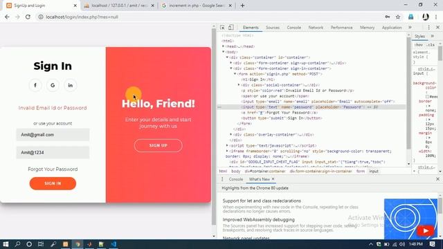 Login/Signup Portal using PHP || Cryptography and Session Validate смотреть онлайн