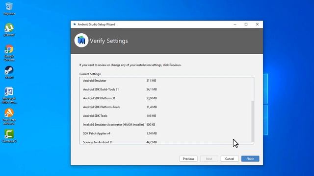 Создание игры на Android 2: Установка Android Studio Arctic Fox урок для начинающих, эмулятор AVD смотреть онлайн