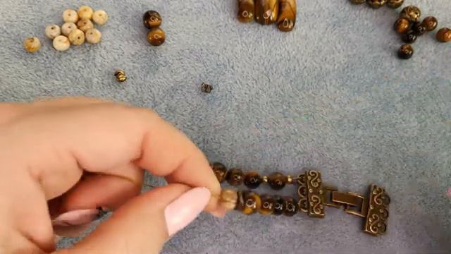 Браслет из бусин тигрового глаза своими руками смотреть онлайн