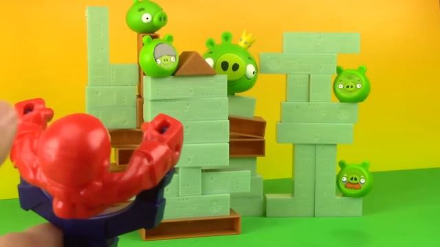 Mashems Iron Man Slingshot Meets Angry Birds HobbyKidsTV смотреть онлайн